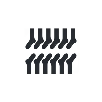 Abbildung von Falke Happy 6PACK Everyday Casual Socken, Herren, Größe: 47 50, Black