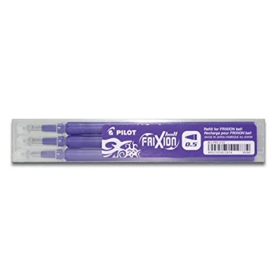 Abbildung von Pilot Pen 2276008F Ersatzminen Frixion Clicker, Stärke: 0,5 mm, violett, 3 Stück