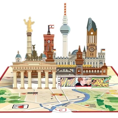 Abbildung von papercrush® Pop Up Karte Berlin Besonderer Gutschein oder Geldgeschenk für Reise, 3D Geschenkkarte Hotelgutschein zum Geburtstag, Geschenkidee einen Städtetrip in Deutschland