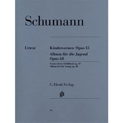 Abbildung von Kinderszenen op. 15 und Album für die Jugend 68. Klavier: Besetzung: Klavier zu zwei Händen (G. Henle Urtext Ausgabe)