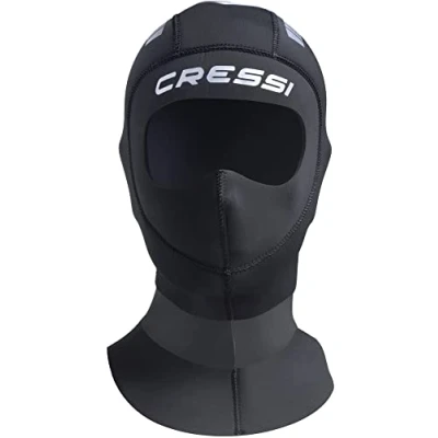 Abbildung von Cressi Unisex Adult Orust Hood 5mm, Schwarz/Silber, M/3
