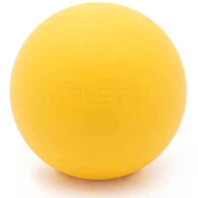 Abbildung von ATHLETIC AESTHETICS Massage Ball [6cm Durchmesser] Als Lacrosse und Faszien zur Selbstmassage Triggerpunkttherapie (genaue Behandlung von Verspannungen) geeignet (Gelb)