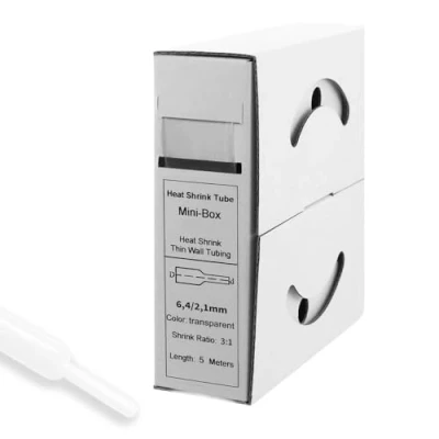 Abbildung von Offgridtec 5m Schrumpfschlauch mit Kleber 6mm&gt;2mm transparent Ratio 3:1