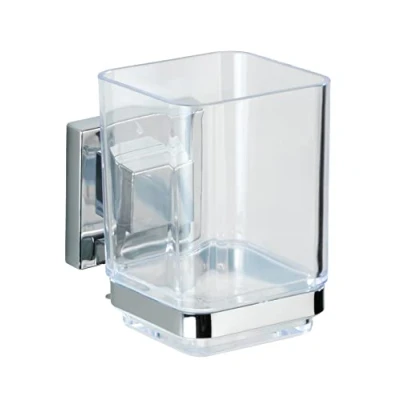 Abbildung von WENKO Vacuum Loc® Zahnputzbecher Quadro Edelstahl