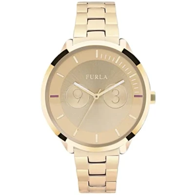 Abbildung von FURLA Damen Datum klassisch Quarz Uhr mit Edelstahl Armband R4253102504