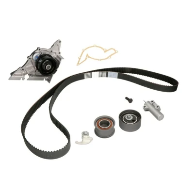 Abbildung von CONTITECH CT920WP3 Wasserpumpe + Zahnriemensatz mit Spanndämpfer, Spannrolle 253 AUDI: A4 B6 Avant, B5 Saloon