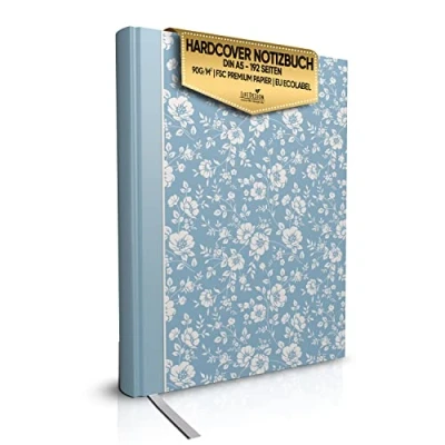 Abbildung von LifeDesign Notizbuch A5 blanko Tagebuch Bullet Journal Skizzenbuch Reisetagebuch für Erwachsene, Hardcover mit 192 Seiten, Lesezeichen, 90g Premium Papier in cremeweiß „Trentino“
