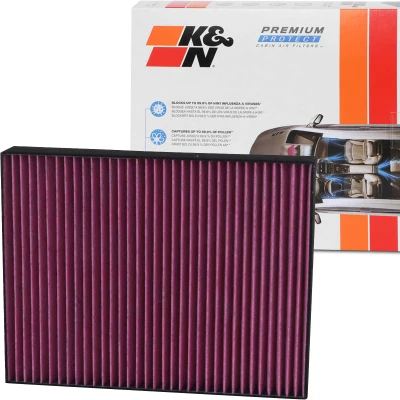 Abbildung von K&amp;N Filters DVF5009 Innenraumfilter Aktivkohlefilter 277 34 quadratisch VOLKSWAGEN: Transporter 5 Bus, 5, 6, AUDI: Q7