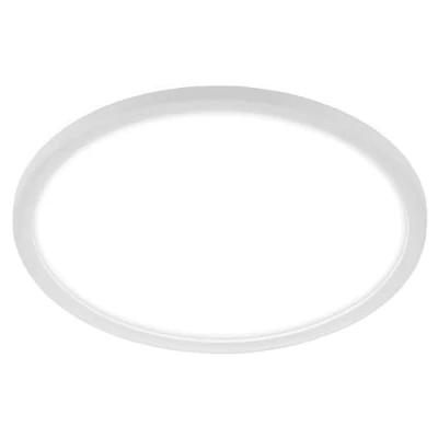 Abbildung von BRILONER Leuchten LED Bad Deckenleuchte mit Backlight, IP44 Badezimmerlampe, ultraflach, neutralweißes Licht, Weiß, 420x35 mm (DxH), 3643 416