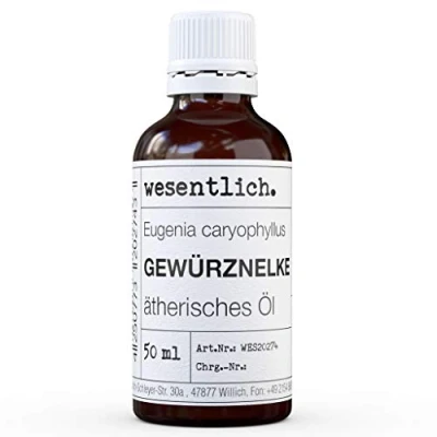 Abbildung von Gewürznelkenöl 100% rein ätherisches Öl von wesentlich. Glasflasche (50ml)