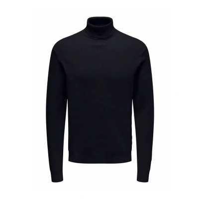 Abbildung von Only &amp; Sons Onsphil ROLL NECK Strickpullover, Herren, Größe: Small, Dark navy