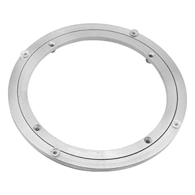 Abbildung von Besimple Robuster Drehteller aus Aluminiumlegierung, drehbares Kugellager, runder Esstisch, Glatte Drehplatte für Tischplatte, zum Servieren von Messen
