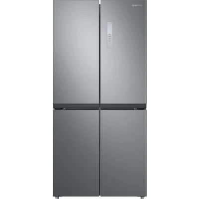 Abbildung von Samsung French Door Kühlschrank mit Gefrierfach, 179 cm, 488 l, Twin Cooling+, Power Cool &amp; Freeze, Twist Ice Maker, Edelstahl Look, RF48A400EM9/EG