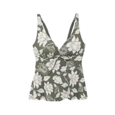 Abbildung von s.Oliver Tankini Bikinitop, Damen, Größe: 38xD, Oliv creme