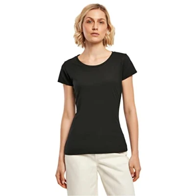 Abbildung von Build Your Brand Damen BB012 Ladies Basic Tee T Shirt, Black, S