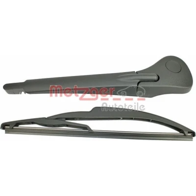 Abbildung von Wischarm, Scheibenreinigung Metzger 2190350 hinten mit Kappe, integriertem Wischblatt RENAULT: SCENIC 2