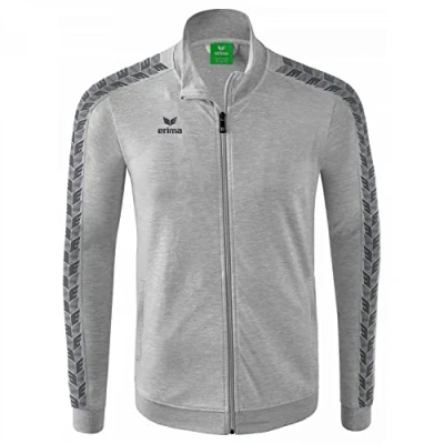 Abbildung von Erima Herren Essential Team Tracktop Jacke, hellgrau melange, L