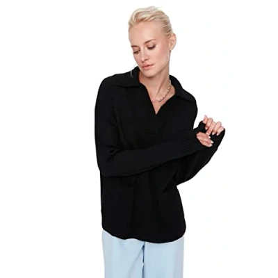 Abbildung von Trendyol Strickpullover, Damen, Größe: 38, Black