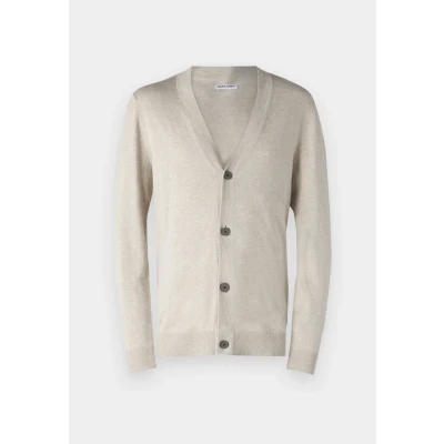 Abbildung von Jack &amp; Jones Jjeemil KNIT Button Cardigan Strickjacke, Herren, Größe: XXL, Oatmeal/melange