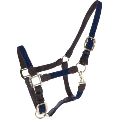 Abbildung von Kentucky Halfter Plaited Nylon Navy Vollblut