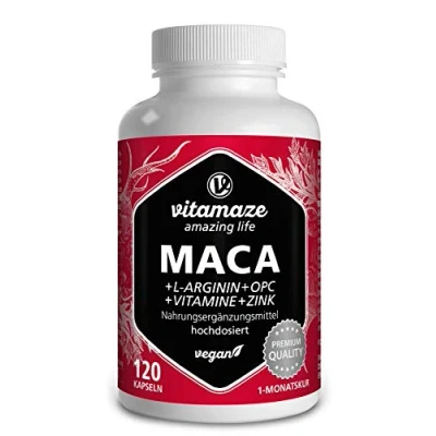 Abbildung von Vispura MACA 10:1 HOCHDOSIERT+L Arginin+OPC+Vit.vegan