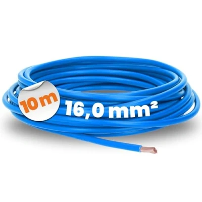 Abbildung von 10 Meter Lapp 4520026 H07V K 16,0 mm² blau I Verdrahtungsleitung Aderleitung flexibel PVC Einzelader Litze 16mm2 Verdrahtung