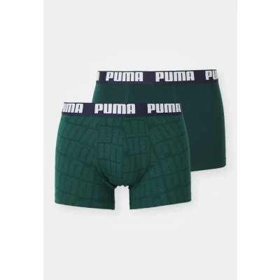 Abbildung von Puma MEN Waistband 2 PACK Boxerbriefs, Herren, Größe: Large, Green/blue