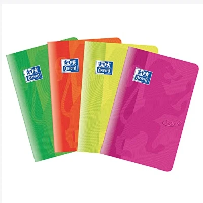 Abbildung von Oxford 400108646 Mini Notizbuch Point Metallic 9,5 x 14,8 QUADRETTI 5 mm CONF, 10 Stück, farblich sortiert, Neon