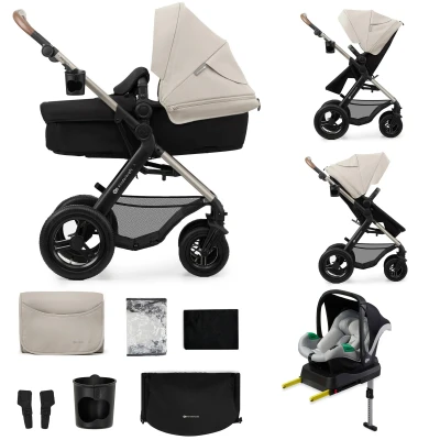 Abbildung von Kinderkraft MOOV 2 4 in 1 Air Kombikinderwagen, Moonlight Grey, Kinderwagen,