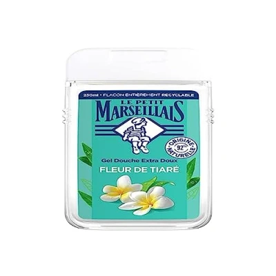 Abbildung von Le Petit Marseillais Gel Douche Extra Doux Fleur de Tiaré Mildes Duschgel Blüte 250 ml aus Frankreich