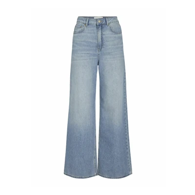 Abbildung von JJXX WIDE Jxtokyo Flared Jeans, Damen, Größe: 24x30, Light blue denim