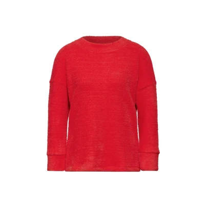 Abbildung von Street One Flauschiges Strickpullover, Damen, Größe: 42, Rot