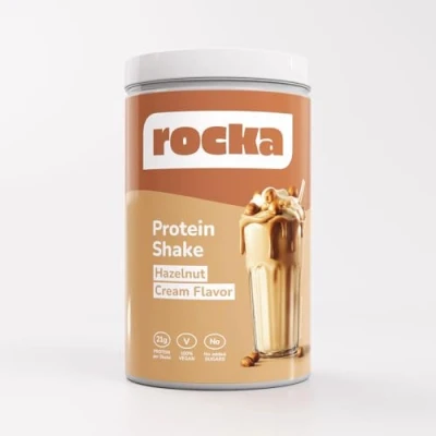Abbildung von Rocka Nutrition NO WHEY veganes Proteinpulver Pflanzliches Protein Pulver mit 20 g pro Portion Multikomponentenprotein 100% Geschmack (1000 g, Hazelnut Cream)