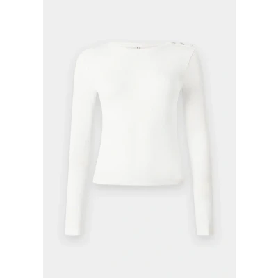 Abbildung von ONLY Onlcheckie Langarmshirt, Damen, Größe: XS, Cloud dancer