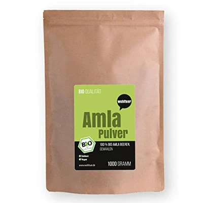 Abbildung von Wohltuer Bio Amla Pulver 1000g Amalaki Frucht gemahlen Indische Stachelbeere Ayurvedisch