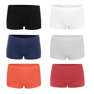 Abbildung von Libella Seamless Slips Damen Hotpants Boxershorts Unterhosen Nahtlos Mikrofaser Schlüpfer Damenunterwäsche UN5 L/XL