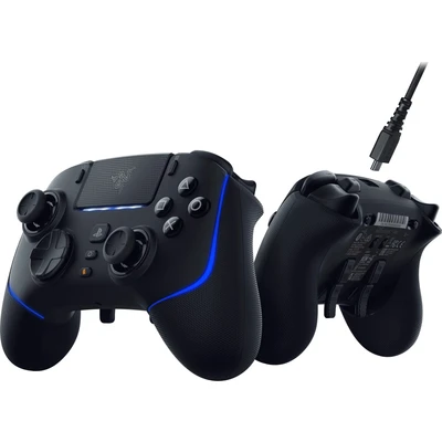 Abbildung von Razer Wolverine V2 Pro Kabelloser Gaming Controller für PS5 und PC (HyperSpeed Wireless, Mecha Tactile Aktionstasten, 8 Wege Microswitch Steuerkreuz, HyperTrigger) Schwarz