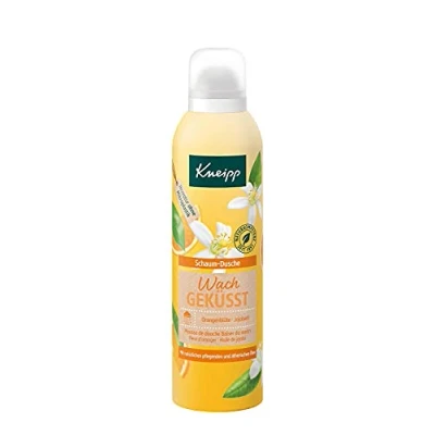 Abbildung von Kneipp Schaum Dusche Wachgeküsst Orangenblüte Jojobaöl mit natürlichen pflegenden und ätherischen Ölen 200ml