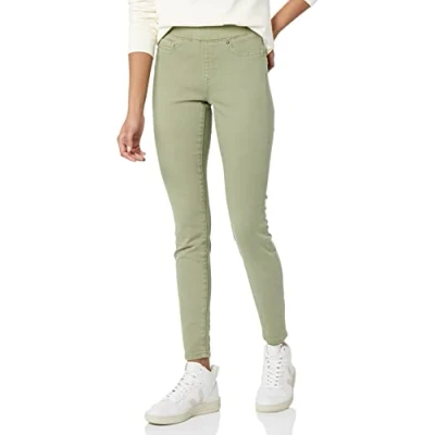 Abbildung von Amazon Essentials Damen Stretch Jeggings zum Anziehen(erhältlich in Übergröße), Helles Salbeigrün, 42