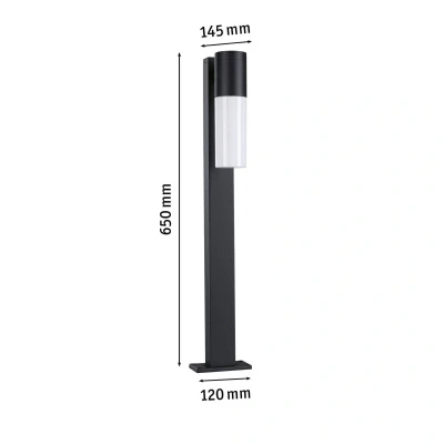 Abbildung von Paulmann Pollerleuchte »Outdoor 230V Tralia E27 IP44 anthrazit«, 1 flammig, Leuchtmittel ohne Leuchtmittel, E27,