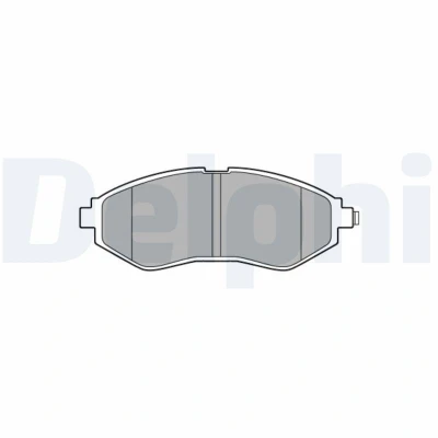 Abbildung von DELPHI LP3594 Bremsbelagsatz mit akustischer Verschleißwarnung Anti Quietsch Blech ohne Zubehör CHEVROLET: Aveo / Kalos Hatchback