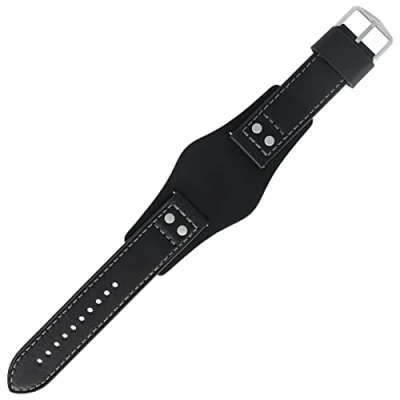 Abbildung von Fossil Uhrenarmband 22mm Leder Schwarz CH 2564 LB CH2564