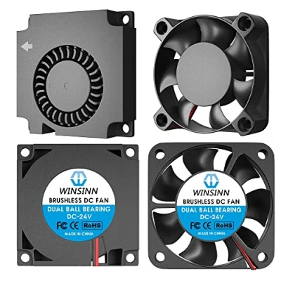 Abbildung von WINSINN 40 mm Gebläse Lüfter, 24 V, Ender 3 Lüfter Upgrade, Volt 4010 Doppelkugellager, funktioniert mit Pro 3X CR 10S (4er Pack)