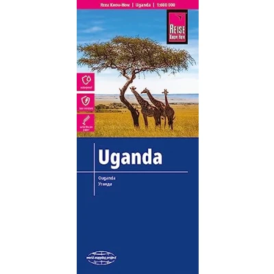 Abbildung von Reise Know How Landkarte Uganda (1:600.000): reiß und wasserfest (world mapping project)