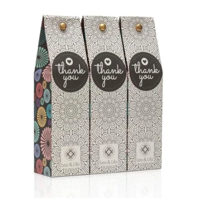 Abbildung von Leo &amp; Lilo Hand und Bodylotion mit Bio Aloe Vera Handcreme Geschenk Thank you 3er Set (3 x 50ml) Einzeln verpackt Pflegt verwöhnt Hände Körper
