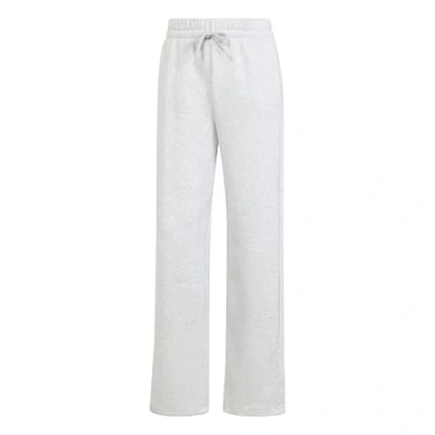 Abbildung von adidas Damen Essentials SMALL Logo Feel Cozy Open Hem Pants, Light Grey Heather/White, M