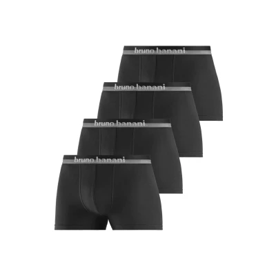 Abbildung von Bruno Banani 4 PACK Panties, Herren, Größe: Large, Schwarz
