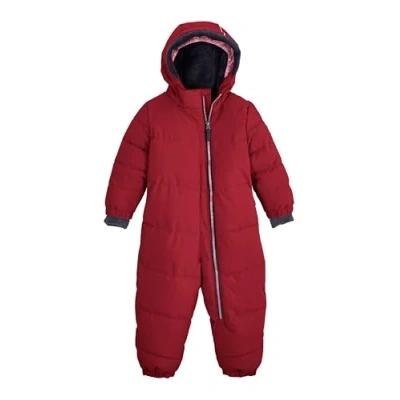Abbildung von first instinct by killtec Kinder Steppoverall mit Kapuze/Schneeanzug ist wasserabweisend FIOW 20 MNS QLTD ONPC, dunkel fuchsia, 110, 42261 000