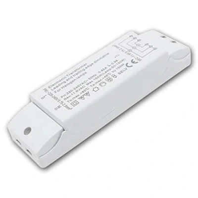 Abbildung von Max Track Halogen Trafo, 230/12V/50 150W, Überlastungsschutz, Temperatursicherung, dimmbar, 160 x 46 30 mm, weiß