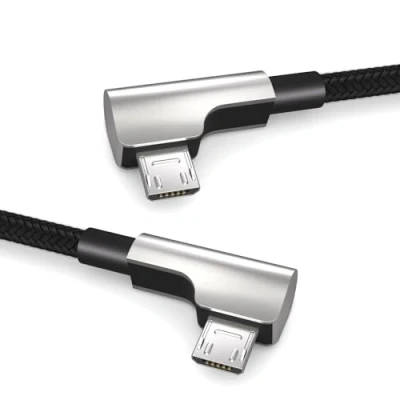 Abbildung von 0,15m Micro auf USB OTG Kabel, Winkelstecker, für Fahrradcomputer von Bosch Kiox, Yamaha, Datenkabel, Ladekabel, 2.0, Schwarz
